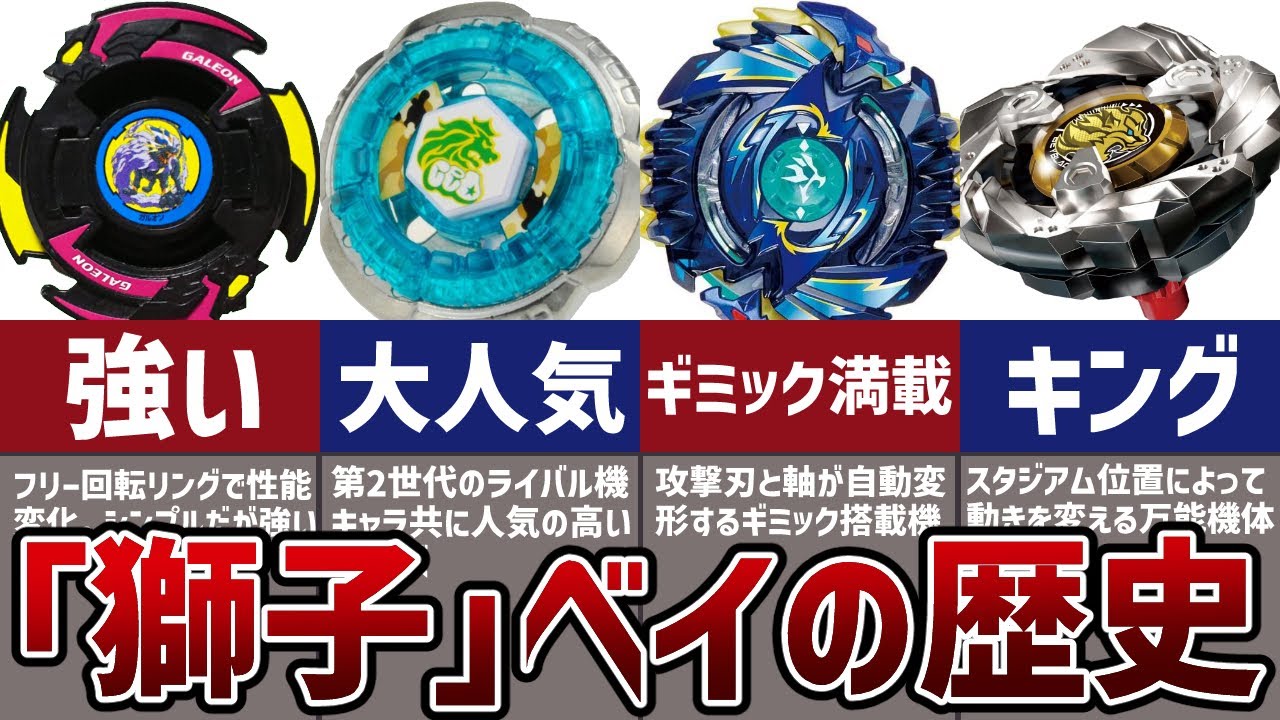 ベイブレードの歴代「獅子」ベイブレードまとめ！万能タイプシリーズ