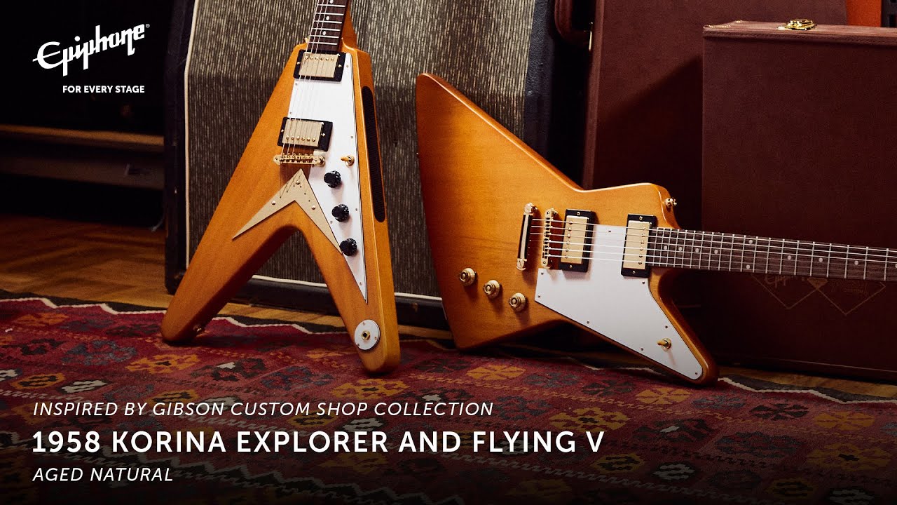 Inspired by Gibson Custom Shop 1958 Korina Explorer and Flying V