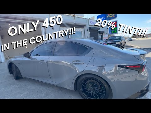 Tinting A 2022 Lexus IS 500 (20% Tint) - YouTube
