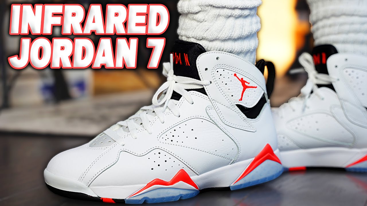 Air Jordan 7 White Infrared Review and On Foot - YouTube