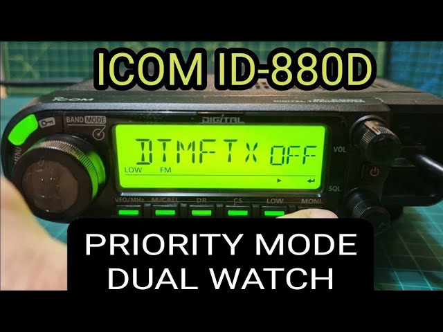 ICOM ID-880D DUAL WATCH - PRIORITY WATCH - YouTube
