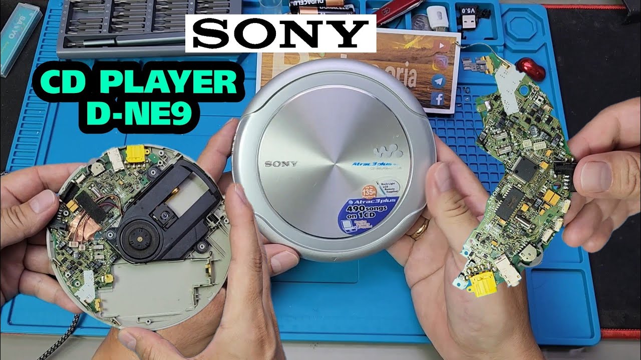 Restauro & Reparo - Sony CD Player Portátil D-NE9 (similar D-NE1