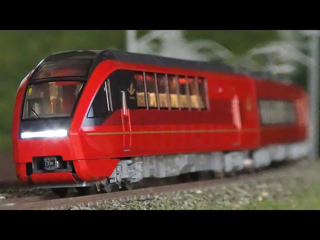 Nゲージ TOMIX 近鉄80000系 ひのとり・6両編成 走行シーン集 - YouTube
