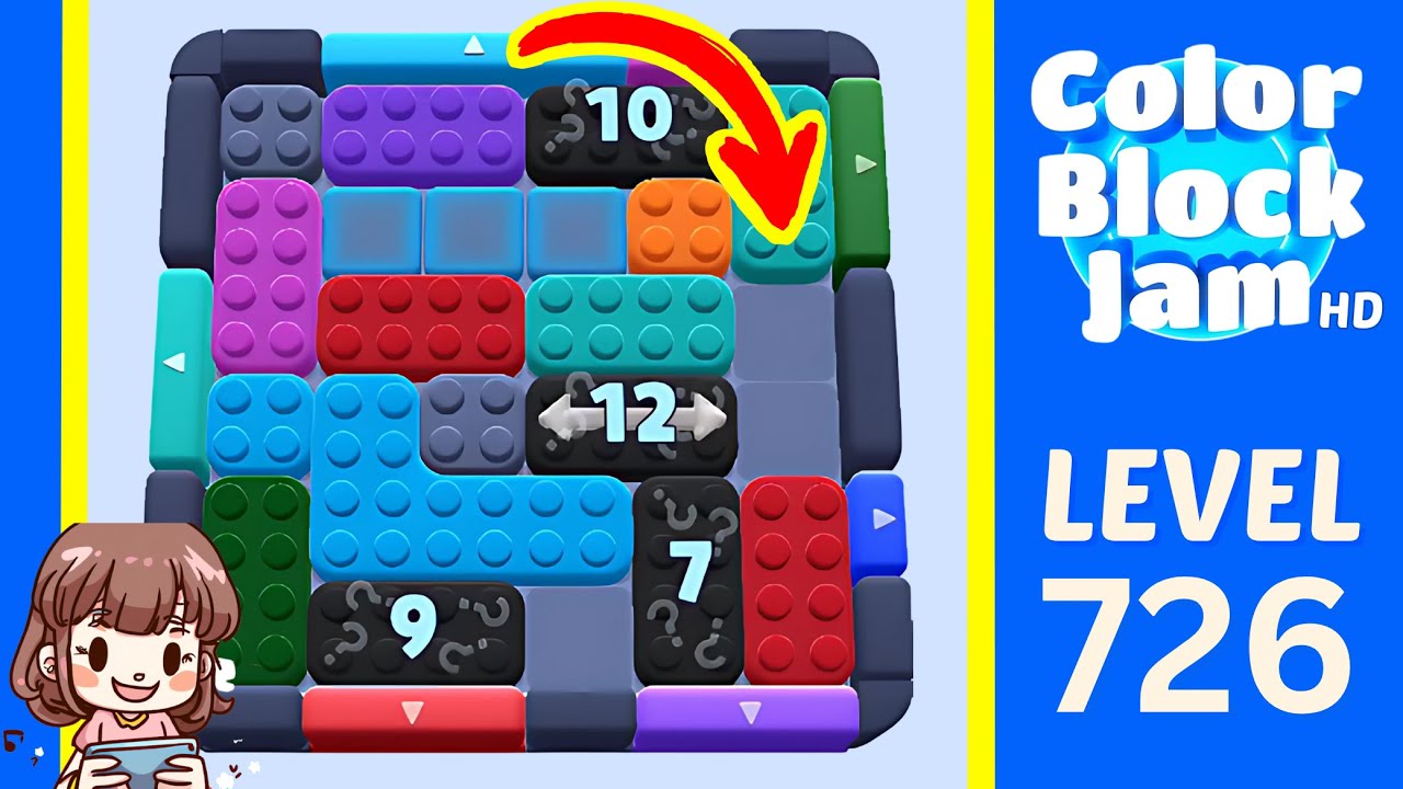 Color Block Jam Level 727 (726) Solution Walkthrough - YouTube