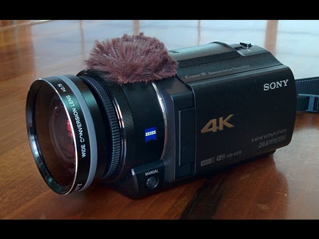 4K】FDR-AX30に純正ワイコンHGA07Bをつけてみた - YouTube