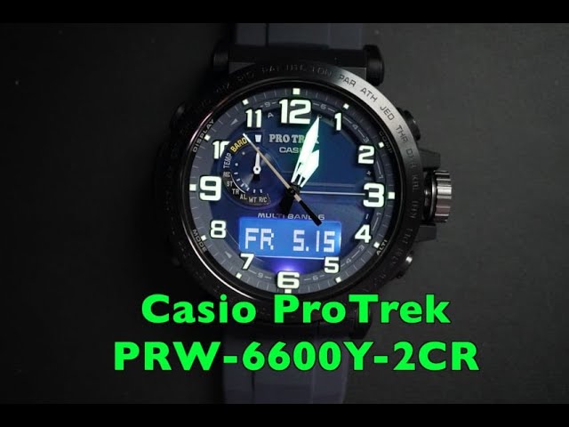 Casio ProTrek PRW-6600Y-2CR Review and Walkthrough - YouTube