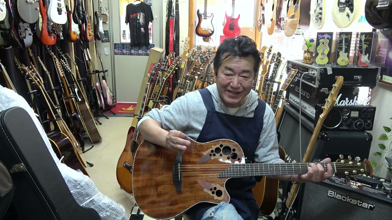 Ovation Celebrity CE44P-FKOA Ovation Celebrity Koa - YouTube