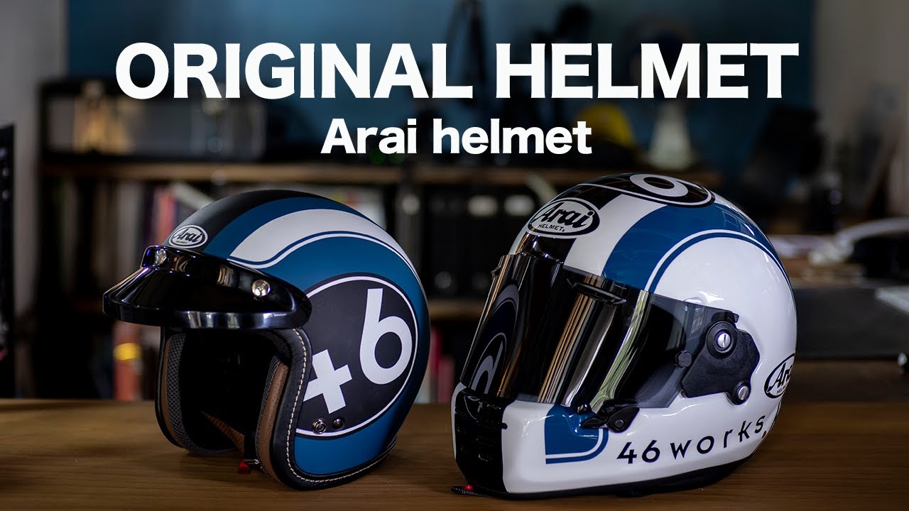 New helmets with 46works original paint. 新ヘルメット完成！ - YouTube