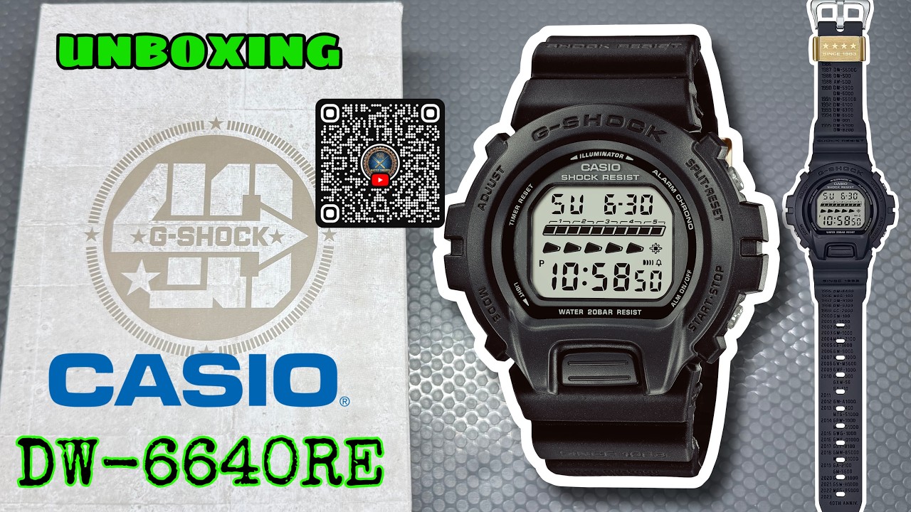 DW-6640RE G-Shock UNBOXING : Special Edition 40th Anniversary