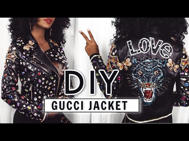 DIY Luxury Gucci Inspired Jacket - YouTube