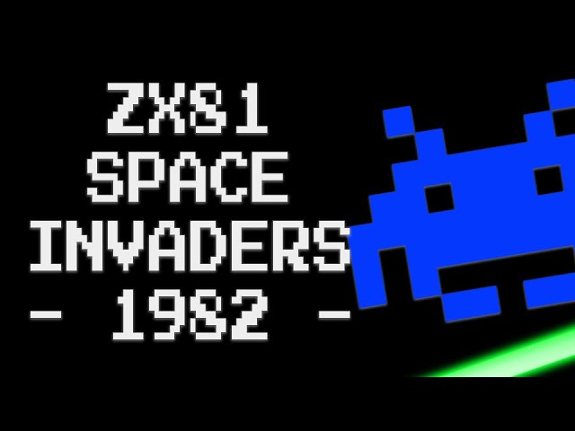Space Invaders for the ZX81 (Hi Res) by Jeff Minter (1982) - YouTube