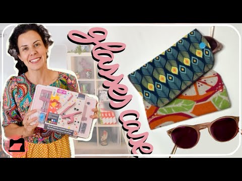 Sew this easy glasses case with snaps. - YouTube