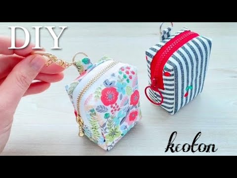 How to make a mini box pouch] Convenient to hang - YouTube