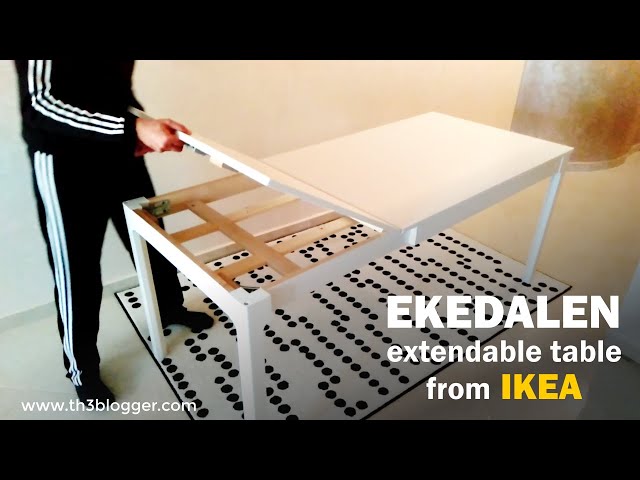 EKEDALEN extendable table from IKEA assembly guide - YouTube
