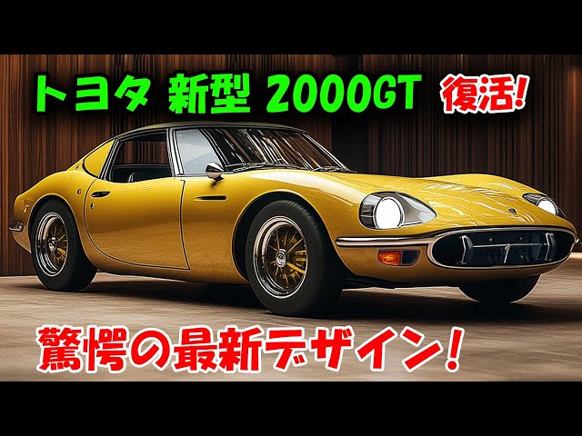 2025年トヨタ 新型 2000GT 復活、驚愕の最新デザインのを大公開！強力