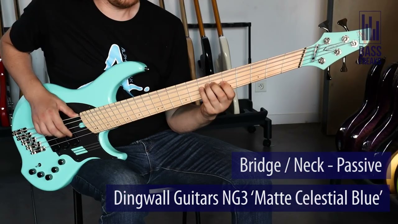 Dingwall Guitars NG3 'Matte Celestial Blue' Live Demo - BassFreaks