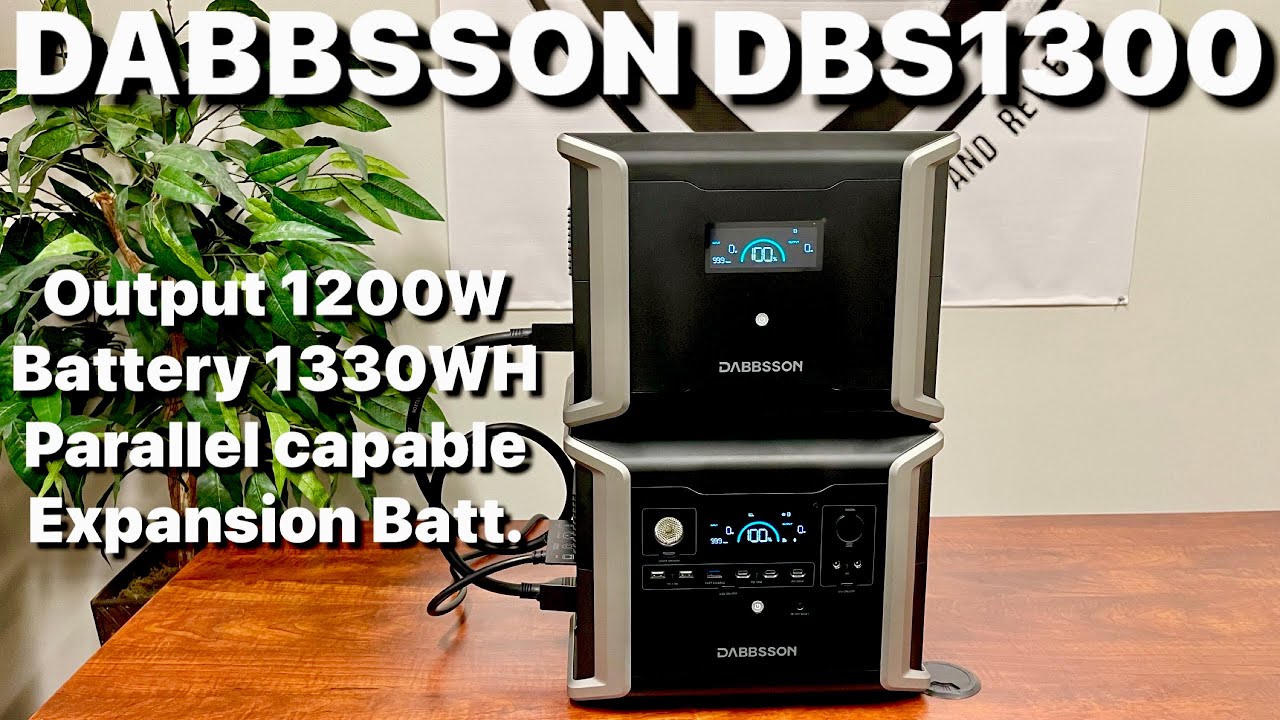 DABBSSON DBS1300 | Expansion & Parallel Capable Solar Generator