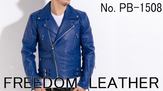 革ジャン メンズ バッファローレザー UKタイプ ダブルライダースレザー