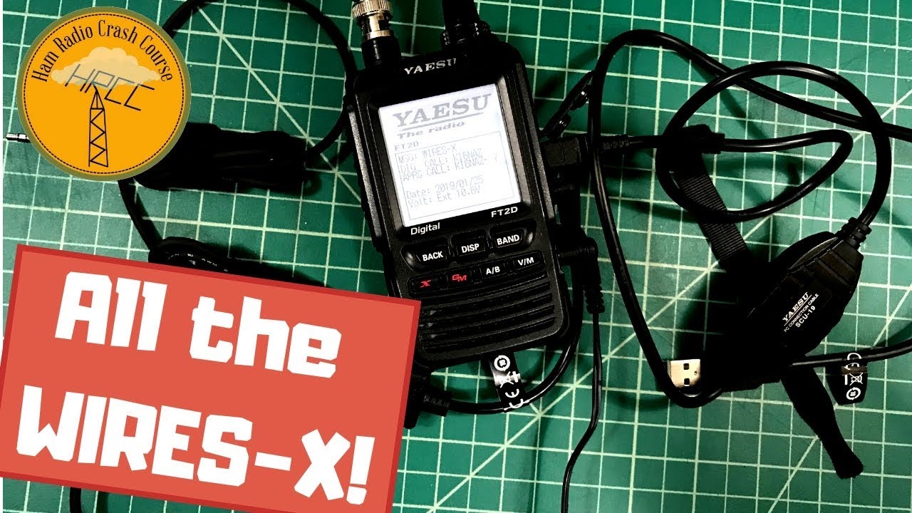 How To Setup a Yaesu FT2DR Wires X Node SCU 39 cable kit - YouTube