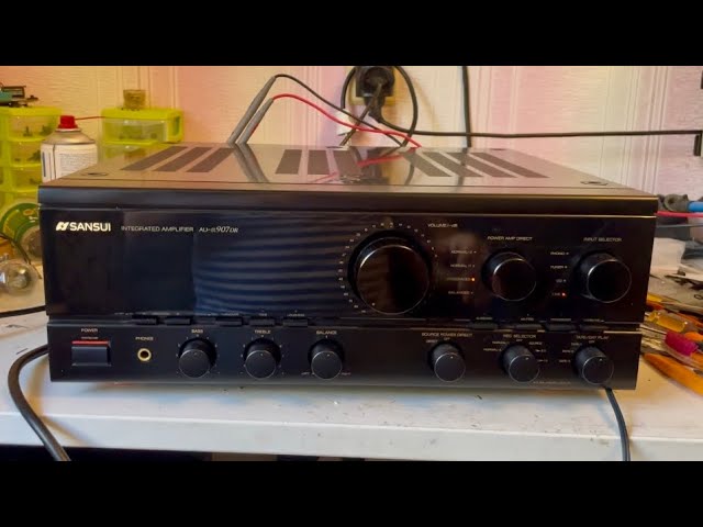 Sansui au-a907dr (№2) профилактика! Часть 1. Осмотр, разборка