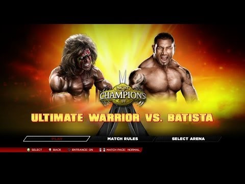 Dave Batista vs. The Ultimate Warrior - YouTube