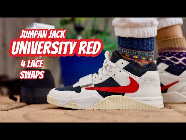 Travis Scott x Jordan Jumpman Jack University Red on foot review