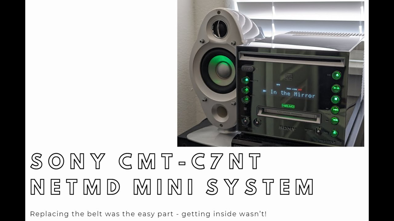 Sony CMT-C7NT NetMD Deck Repair - Replace the Belt for the MD