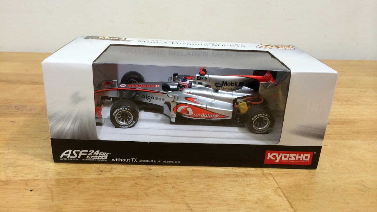 Kyosho Mini-Z Formula MF-015 McLaren Mercedes Unboxing - YouTube