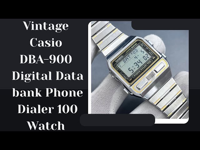 Vintage Casio DBA-900 Digital Data bank Phone Dialer 100 Watch