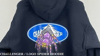 CHALLENGER / LOGO SPIDER HOODIE -Black-