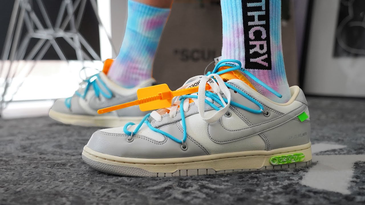OFF-WHITE Nike Dunk Low The 50 REVIEW & On Foot - YouTube