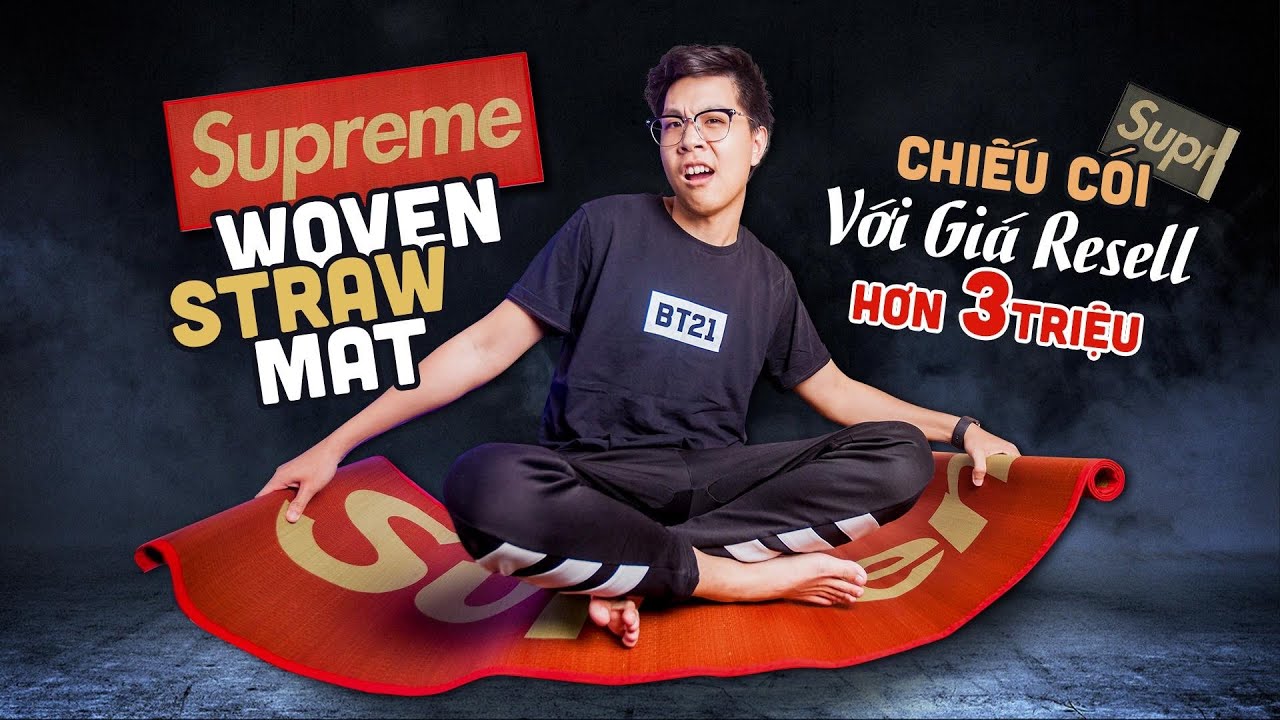 SUPREME STRAW MAT UNBOXING AND REVIEW - YouTube