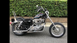 2003 XLH883 4インチオーバーロングフォークカスタム - YouTube