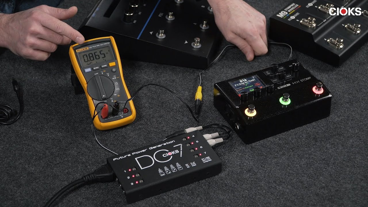 How to power Line 6 HX Stomp, HX Effects and others with CIOKS DC7