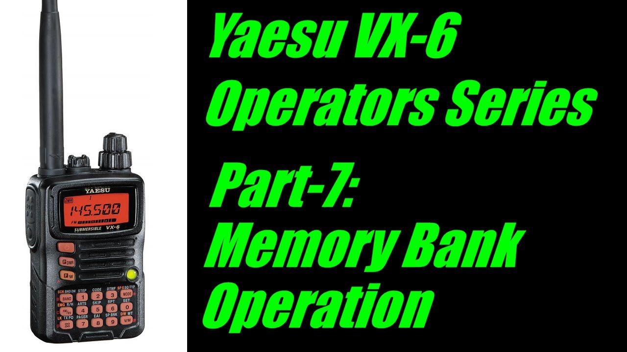 Yaesu VX-6 Bands - YouTube