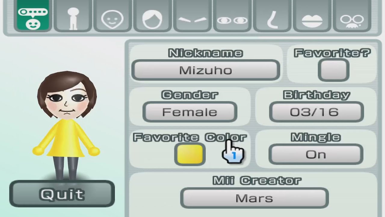Mitsu - Wii Sports Club - Mii 3014 - YouTube