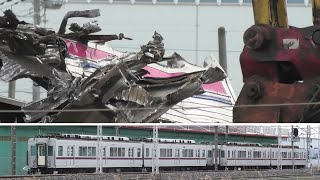 東武20000系モハ24803・26803・24804・26804留置中・京王7000系7729F