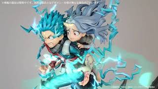 ヒロアカ」デク＆エリ共闘シーンのフィギュア、個性の発動を表現した