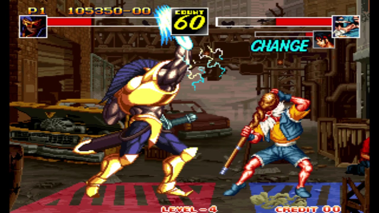 風雲スーパータッグバトル （真・獅子王） 【AC ワンコインALL】 - YouTube