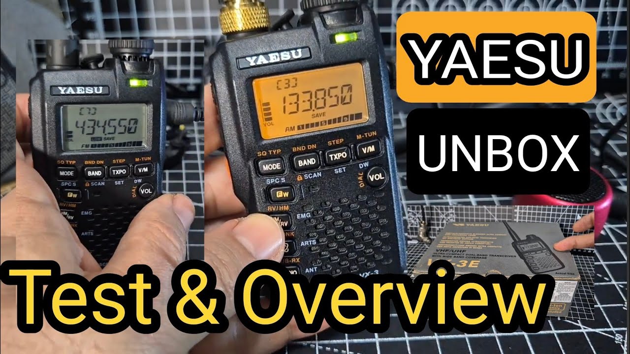 Yaesu VX-3 Unbox , Test & Overview - 2025 - YouTube