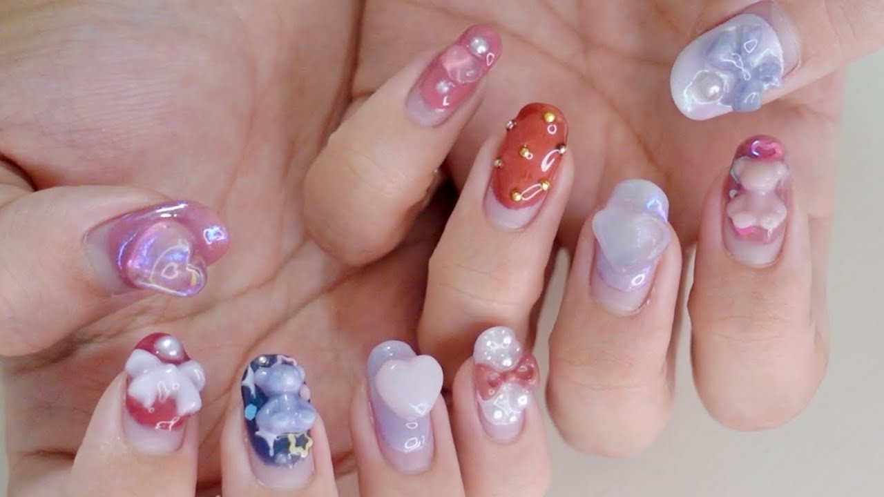 Self-gel nails] Make gorgeous nails using 100 yen gel! The parts