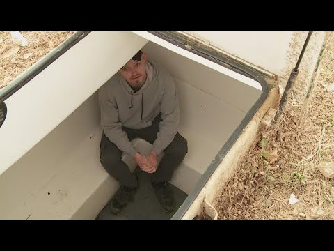 Family took shelter in a underground, detached pre-fab bunker when
