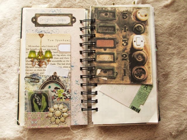 紙もの好きの雑記帳 19 ジャンクジャーナルの使い方 その2 - YouTube