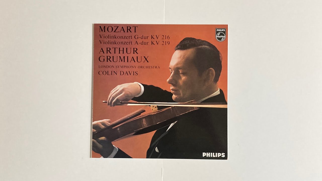 グリュミオー モーツァルトヴァイオリン協奏曲 第3番 K 216 ロンドン