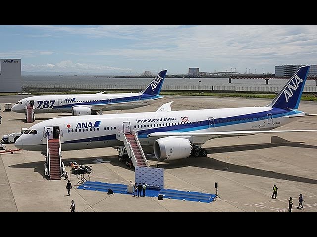 全日空B787－9型機、世界初の旅客便運航＝日米の小学生が搭乗し