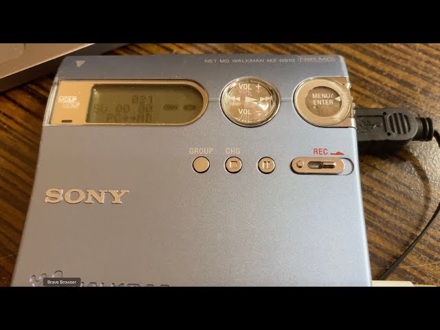 Sony MZ N910 walkman - minidisc player recorder netMD service #diy