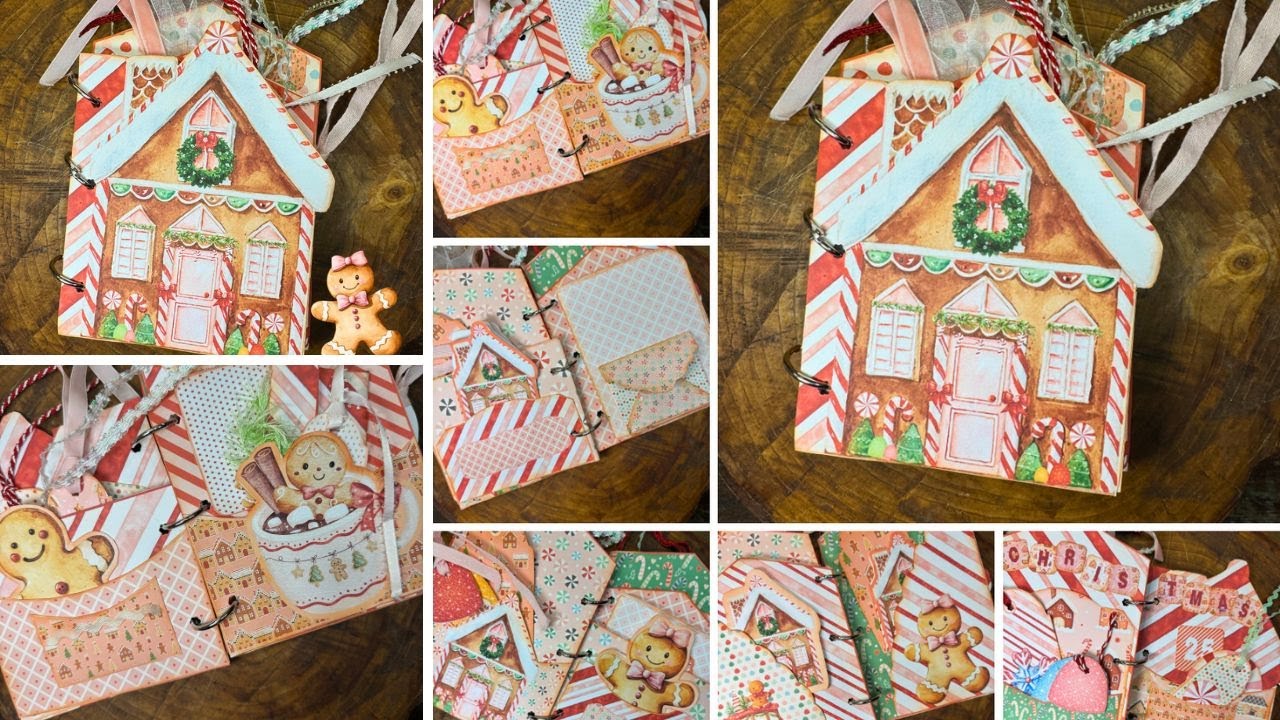 Gingerbread Theme Junk Journal Tutorial #junkjournal
