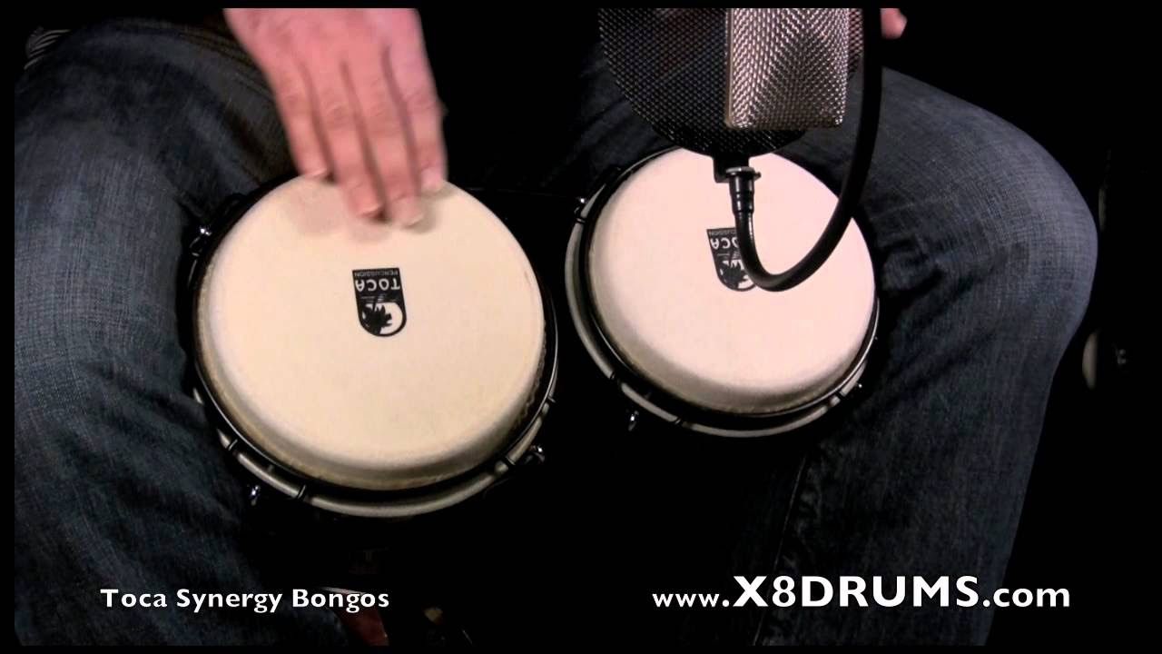 Toca Percussion Synergy Wood Bongos - X8 DRUMS - YouTube