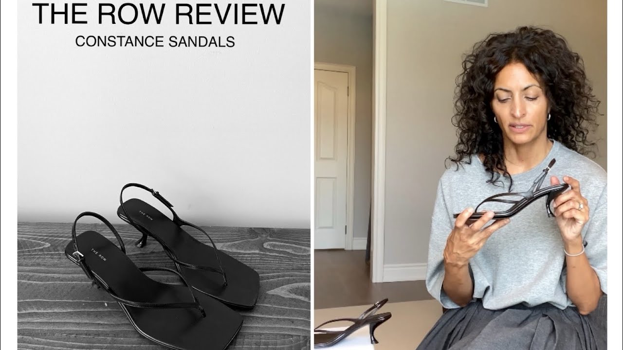 REVIEW - The Row Constance thong sandals heels review. Fit/sizing