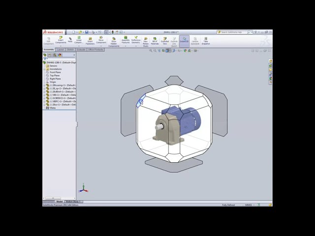 Solidworks - Opening a STP File (3D Model - Sumitomo Gear motor